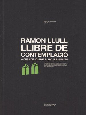 cover image of Llibre de contemplació